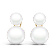 18K Gold Semi Mount Earrings Setting Round Ro 105x105mm Syz Jewelry