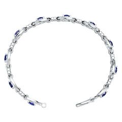10K Gold Semi Mount Bracelet Setting Round Ro 7x5mm Syz Jewelry