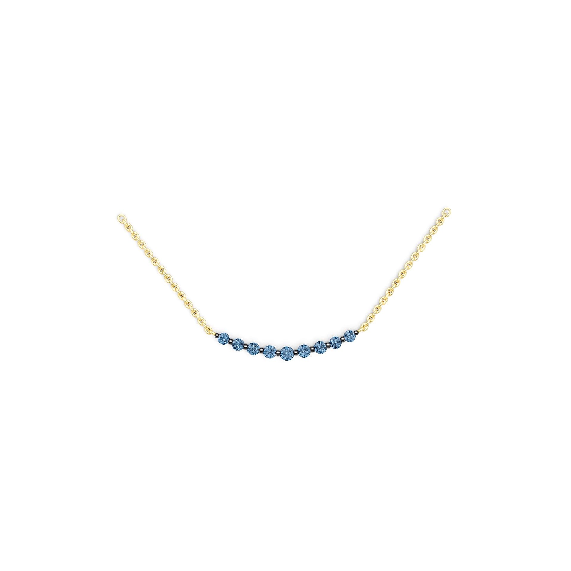 10K 14K Gold or 18K Gold Semi Mount Necklace Setting Round Rd Diamond Accent Syzjewelry