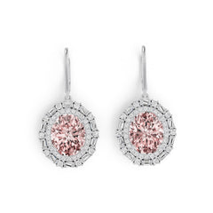 Sterling Silver Semi Mount Earrings Setting Oval OV 11x9mm with White Topaz Syzjewelry