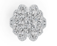 Sterling Silver Semi Mount Ring Setting Oval OV 6X4mm DHJ