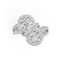 Sterling Silver Semi Mount Ring Setting Round RD 6X6mm DHJ