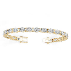 10K Gold Semi Mount Bracelet Setting Round Ro 5x5mm Syz Jewelry