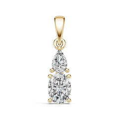 14K Gold Semi Mount Pendant Setting Oval Ov 8x6mm Syz Jewelry