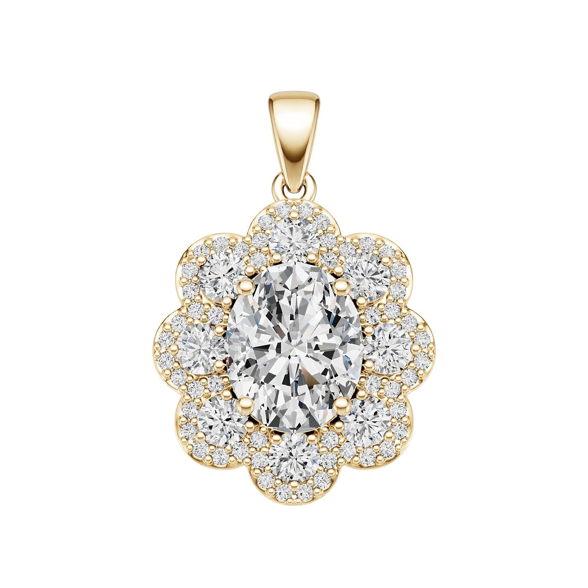 Sterling Silver Semi Mount Pendant Setting Oval Ov 10x8mm Syz Jewelry
