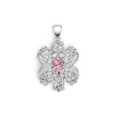 14K Gold Semi Mount Pendant Setting Oval OV 8X6mm OV 7X5mm Diamond Accent DHJ