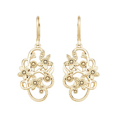 14K Gold Semi Mount Earrings Setting Round Ro 6x6mm Syz Jewelry