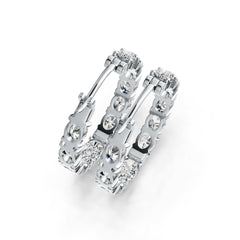 14K Gold Semi Mount Earrings Setting Oval OV 5X4mm DHJ