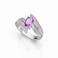 10K Gold Semi Mount Ring Setting Oval OV 8x6mm Moissanite Accent Syzjewelry