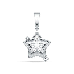 14K Gold Semi Mount Pendant Setting Round Ro 6x6mm Syz Jewelry