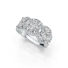 18K Gold Semi Mount Ring Setting Oval OV 6X4mm Diamond Accent DHJ