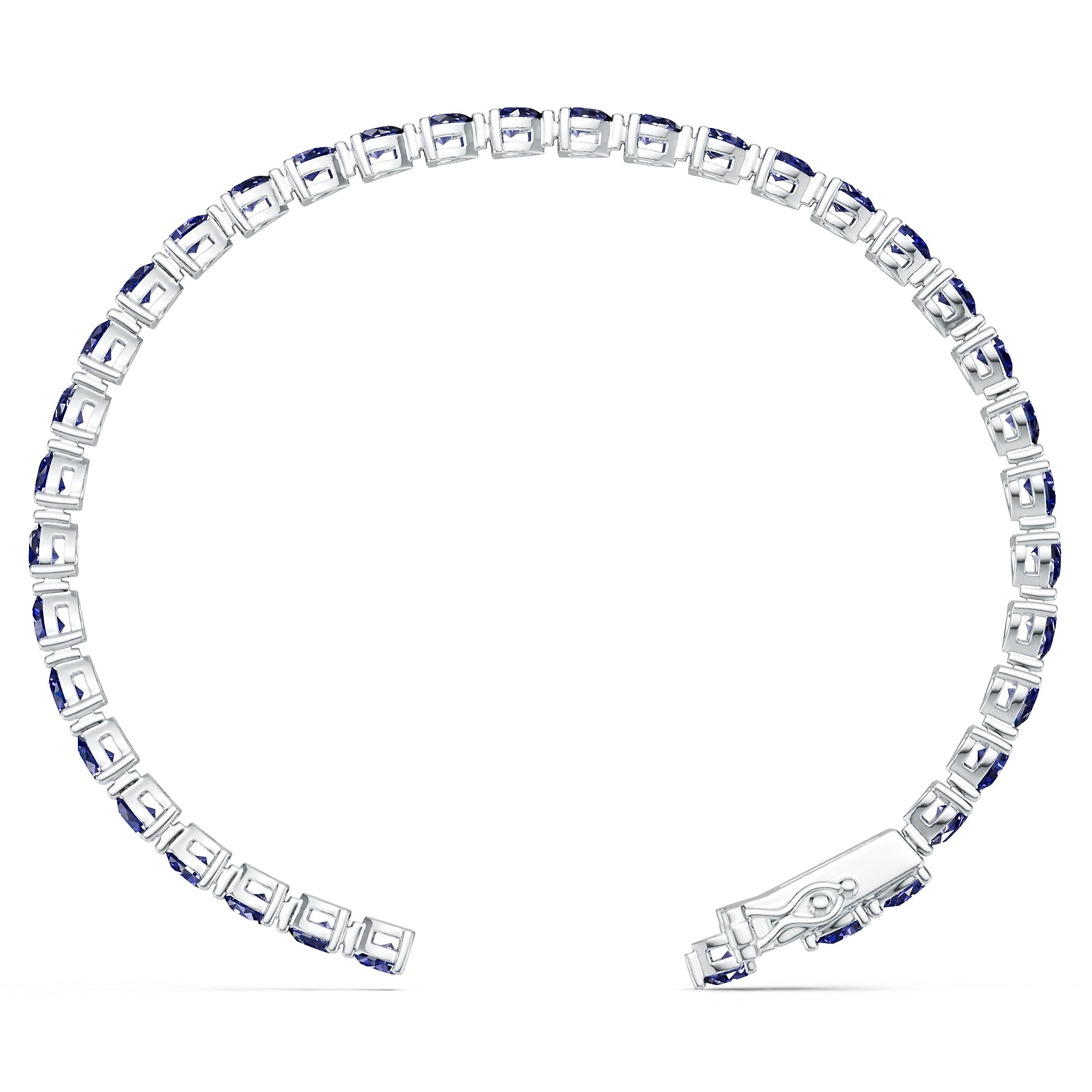 18K Gold Semi Mount Bracelet Setting Pear Pe 4x3mm Syz Jewelry
