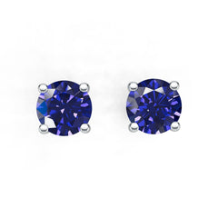 18K Gold Semi Mount Earrings Setting Round Ro Syz Jewelry