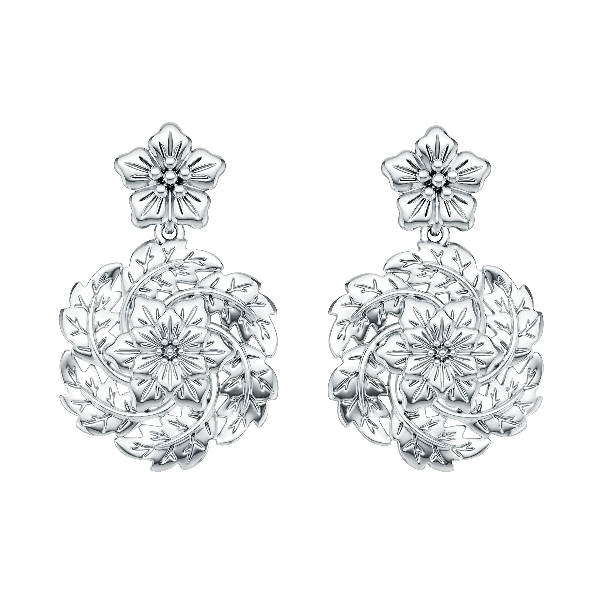 18K Gold Semi Mount Earrings Setting Round Ro Syz Jewelry