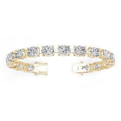 Sterling Silver Semi Mount Bracelet Setting Oval OV 9x7mm Tennis Bracelet DHJ
