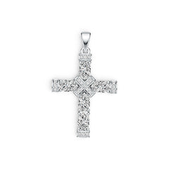 Platinum Semi Mount Pendant Setting Oval OV 6X4mm Diamond Accent DHJ