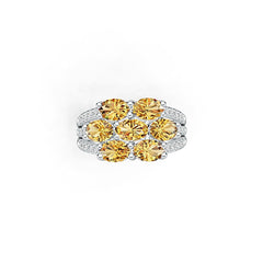 Sterling Silver Semi Mount Ring Setting Oval OV 6X4mm DHJ