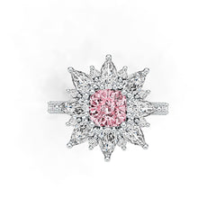 Sterling Silver Semi Mount Ring Setting Cushion CU 6x6mm PE 5x3mm Syzjewelry