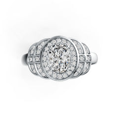 Sterling Silver Semi Mount Ring Setting Oval OV 8X6mm DHJ