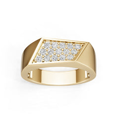 14K Gold Semi Mount Ring Setting Round Ro 4x4mm Syz Jewelry