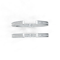 Sterling Silver Semi Mount Earrings Setting Round RD 1.5mm DHJ