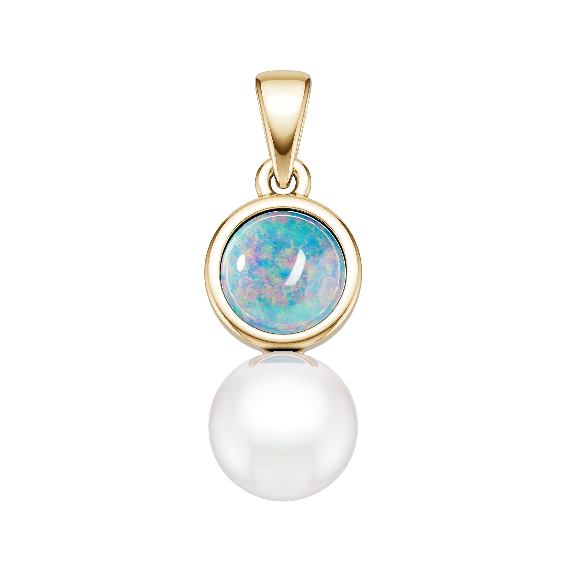 14K Gold Semi Mount Pendant Setting Round Ro 9x9mm Syz Jewelry