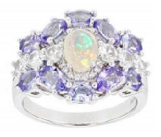 10K Gold Semi Mount Ring Setting Oval OV 7X5mm Cab Moissanite Accent DHJ