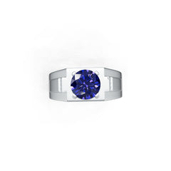 "Sterling Silver Semi Mount Pendant Setting Round RD 2x6mm Princess SQ 2x2mm Syzjewelry