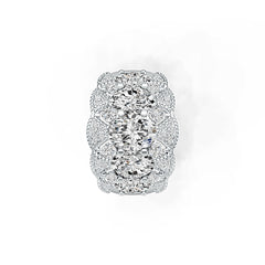 Sterling Silver Semi Mount Ring Setting Oval OV 8X6mm DHJ