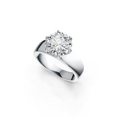 10K Gold Semi Mount Ring Setting Round RD 10x10mm Solitaire DHJ
