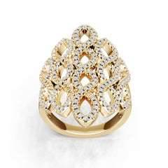 14K Gold Semi Mount Ring Setting Round Ro 1x1mm Diamond Accent Syz Jewelry
