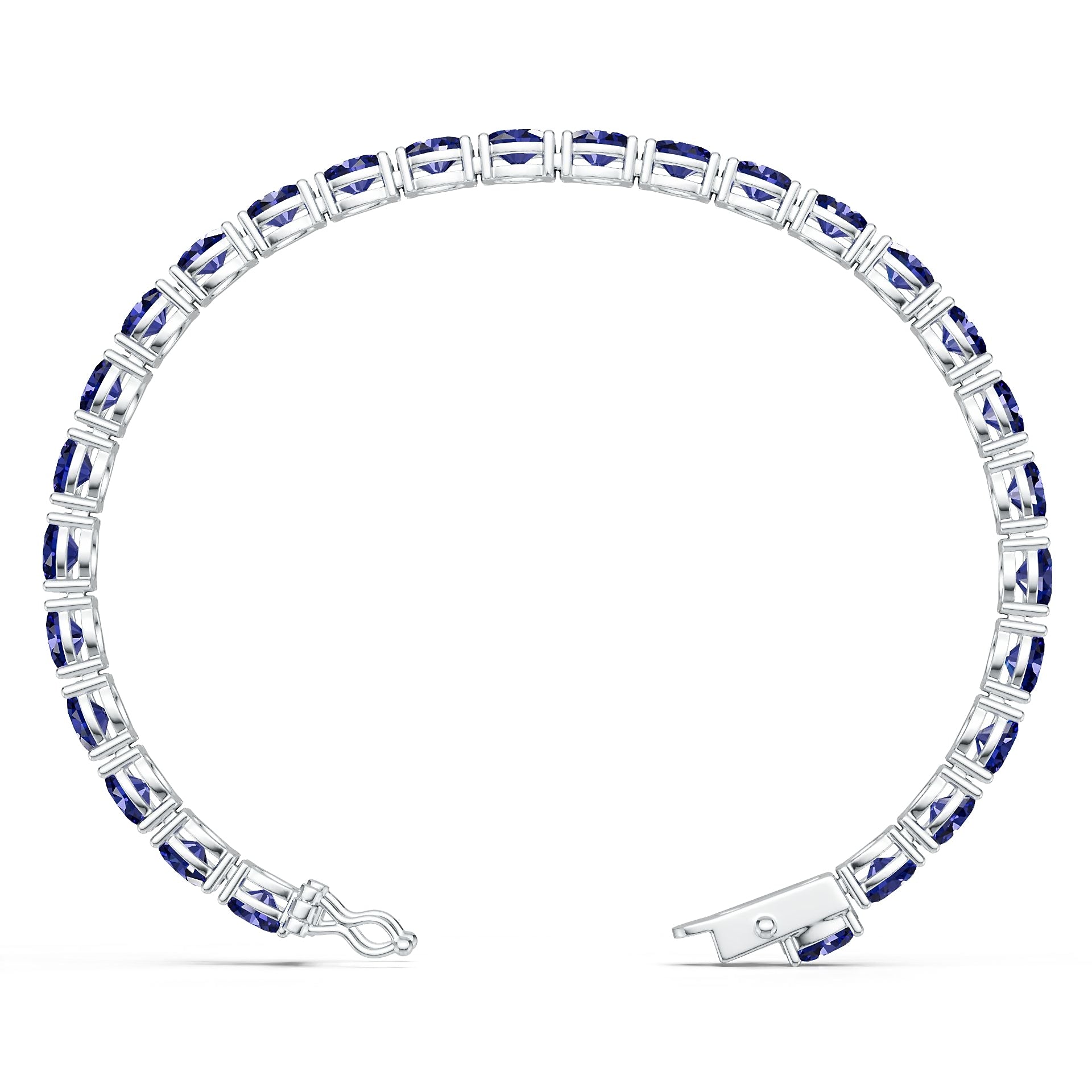 14K Gold Semi Mount Bracelet Setting Round Ro 6x5mm Syz Jewelry