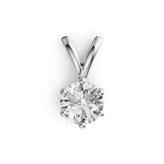 14K Gold Semi Mount Pendant Setting Round RD 6x6mm DHJ