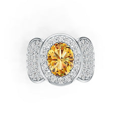 Sterling Silver Semi Mount Ring Setting Oval OV 10X8mm DHJ