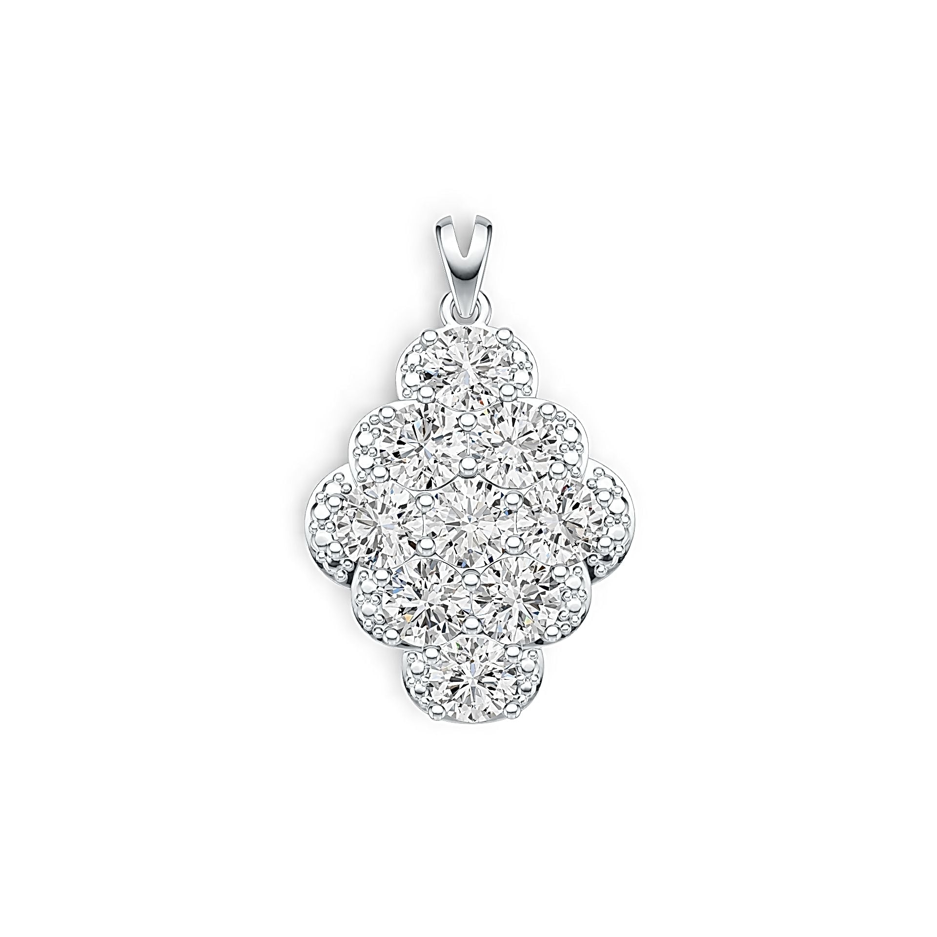 Sterling Silver Semi Mount Pendant Setting Round RD 6x6mm - Syzjewelry
