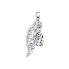 Sterling Silver Semi Mount Pendant Setting Pear PE 12X8mm DHJ