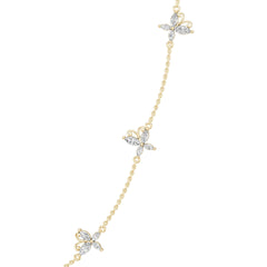 18K Gold Semi Mount Necklace Setting Marquise Ma 6x3mm Diamond Accent Syz Jewelry