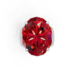 Sterling Silver Semi Mount Ring Setting Oval OV 24X19mm DHJ