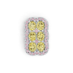 Sterling Silver Semi Mount Pendant Setting Oval OV 4X3mm DHJ