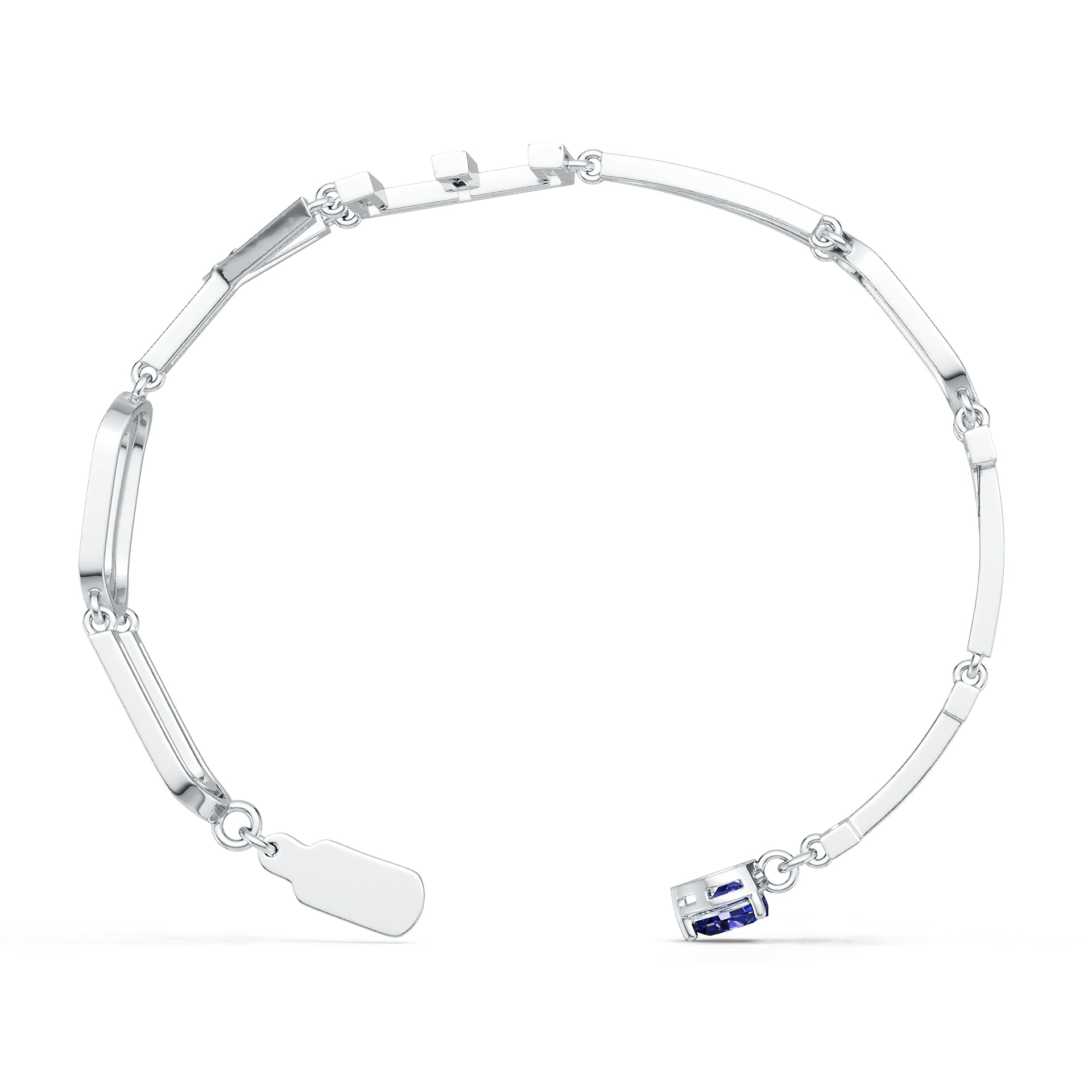 Sterling Silver Semi Mount Bracelet Setting Heart HT 6X6mm DHJ