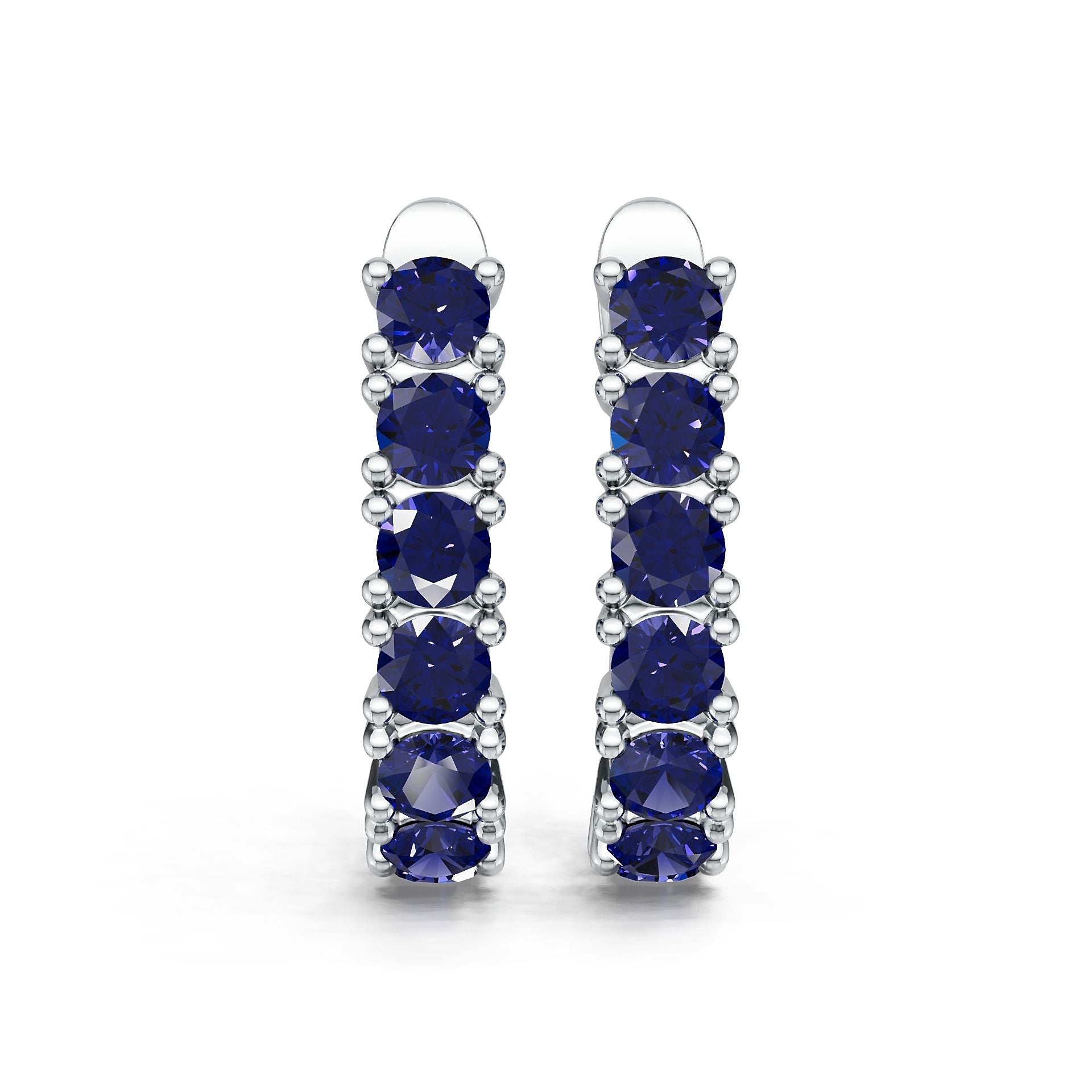 18K Gold Semi Mount Earrings Setting Round Ro 4x4mm Syz Jewelry