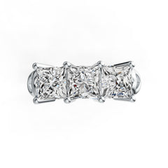 Sterling Silver Semi Mount Ring Setting Princess SQ 5.5X5.5mm DHJ