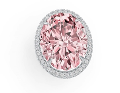 Sterling Silver Semi Mount Ring Setting Oval OV 24x19mm DHJ