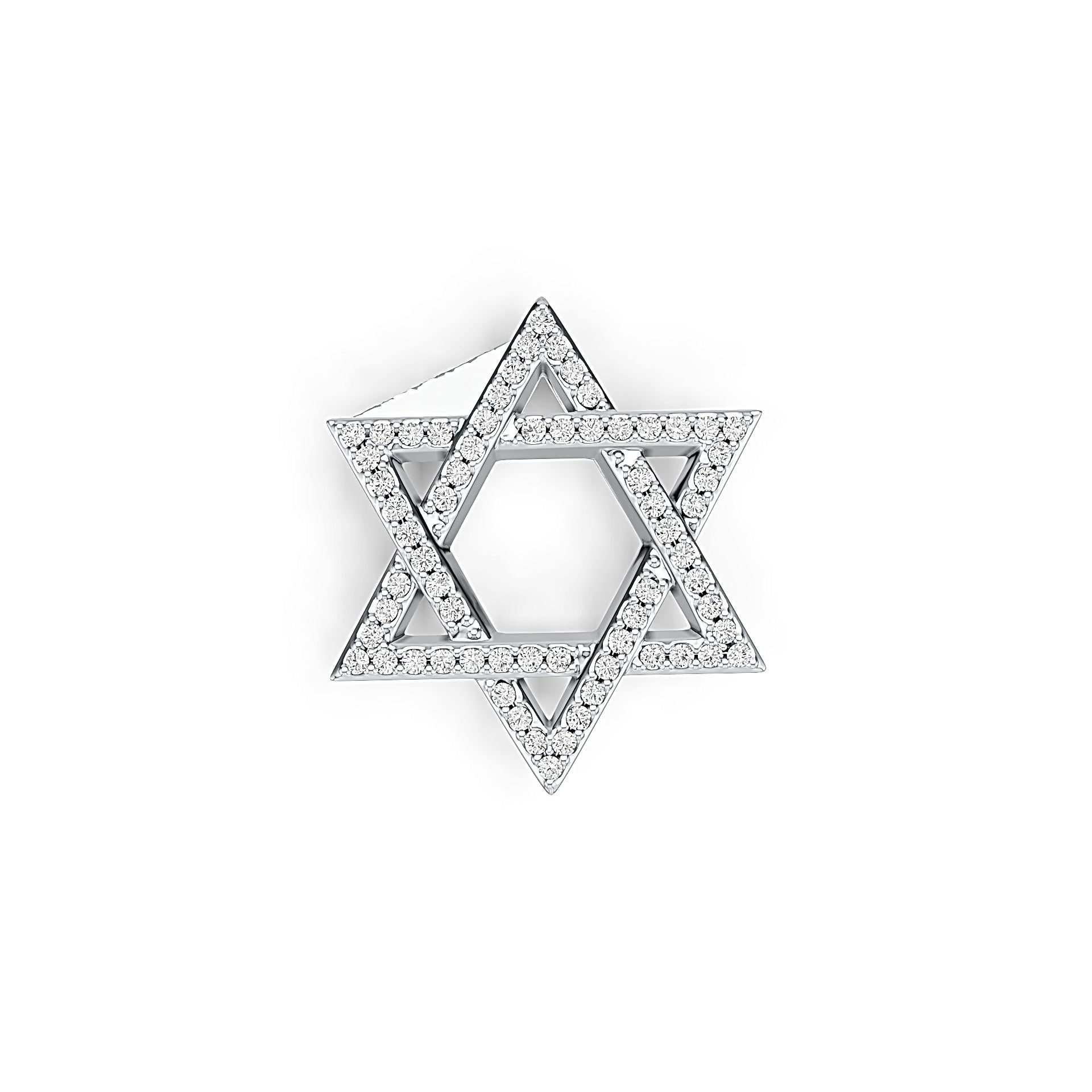 Sterling Silver Semi Mount Pendant Setting Round RD 1.0mm DHJ