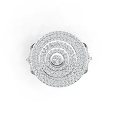 Sterling Silver Semi Mount Ring Setting Pear PE 5X3mm Leaning Tower of Pisa Theme