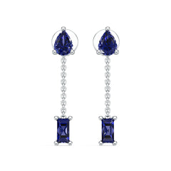 14K Gold Semi Mount Earrings Setting Pear Pe Syz Jewelry
