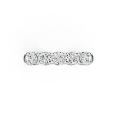 Sterling Silver Semi Mount Ring Setting Round RD 4x4mm 5 Stone Ring DHJ