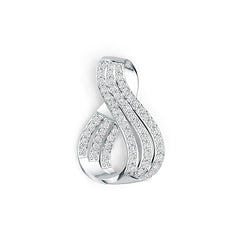 10K Gold Semi Mount Pendant Setting Round RD 1.85mm Moissanite Accent DHJ