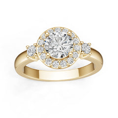 Platinum Semi Mount Ring Setting Round Ro 6x6mm Diamond Accent Syz Jewelry