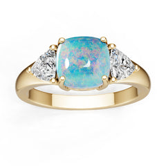 14K Gold Semi Mount Ring Setting Round Ro 8x8mm Diamond Accent Syz Jewelry